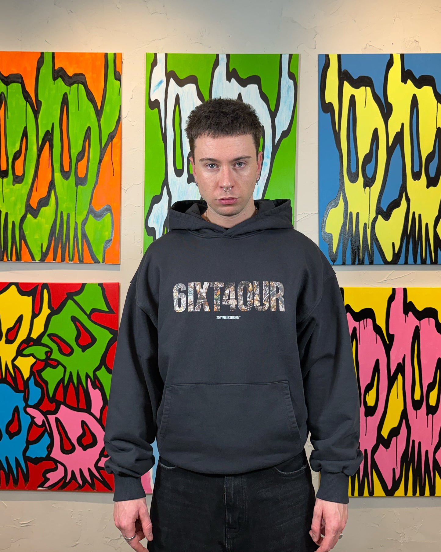 6ixt4our Forest Camo Hoodie