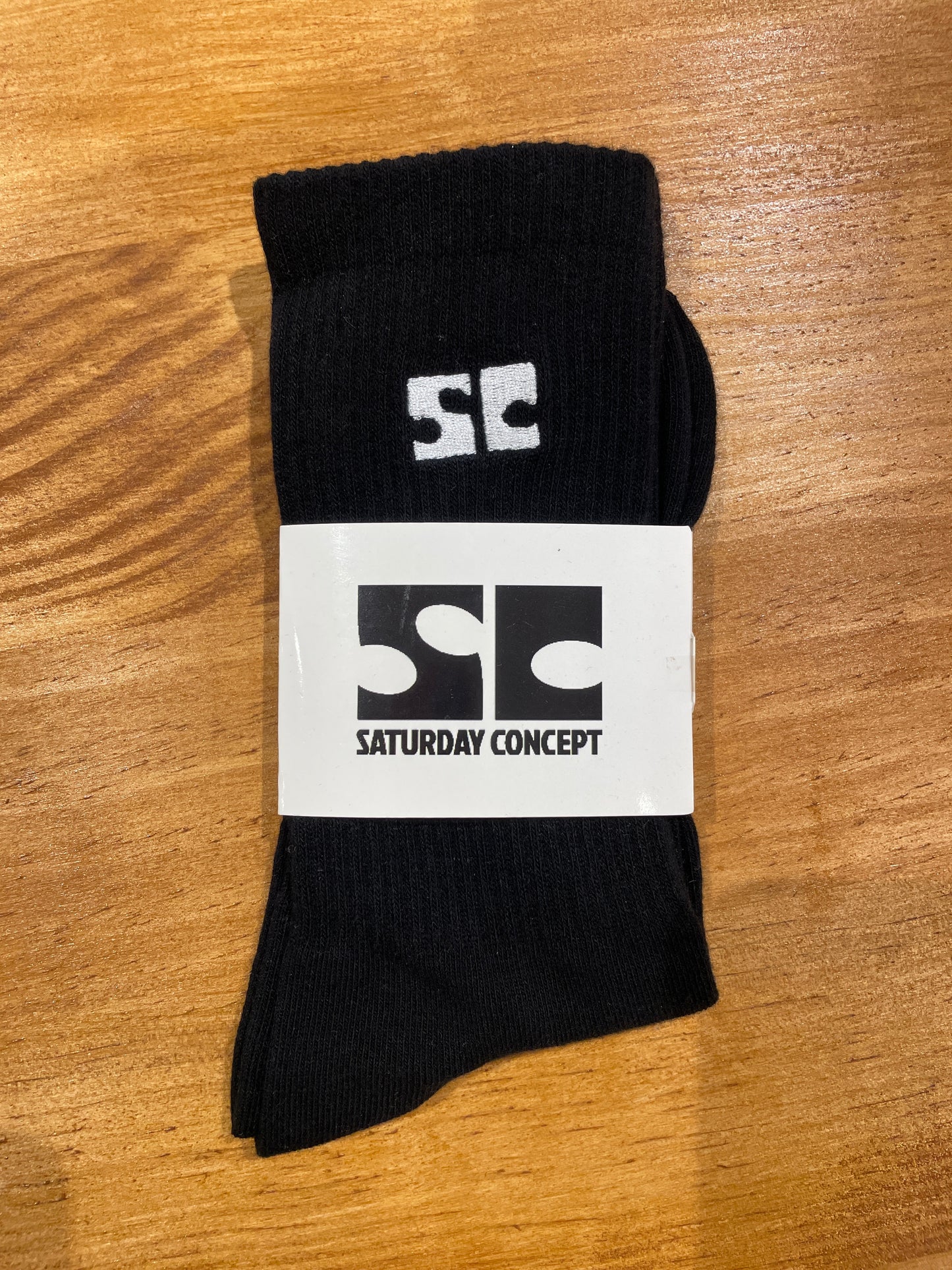 Saturday Logo Socks Black