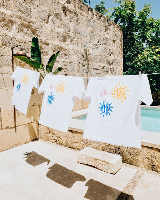 Saturday Llengua Sun Tee White