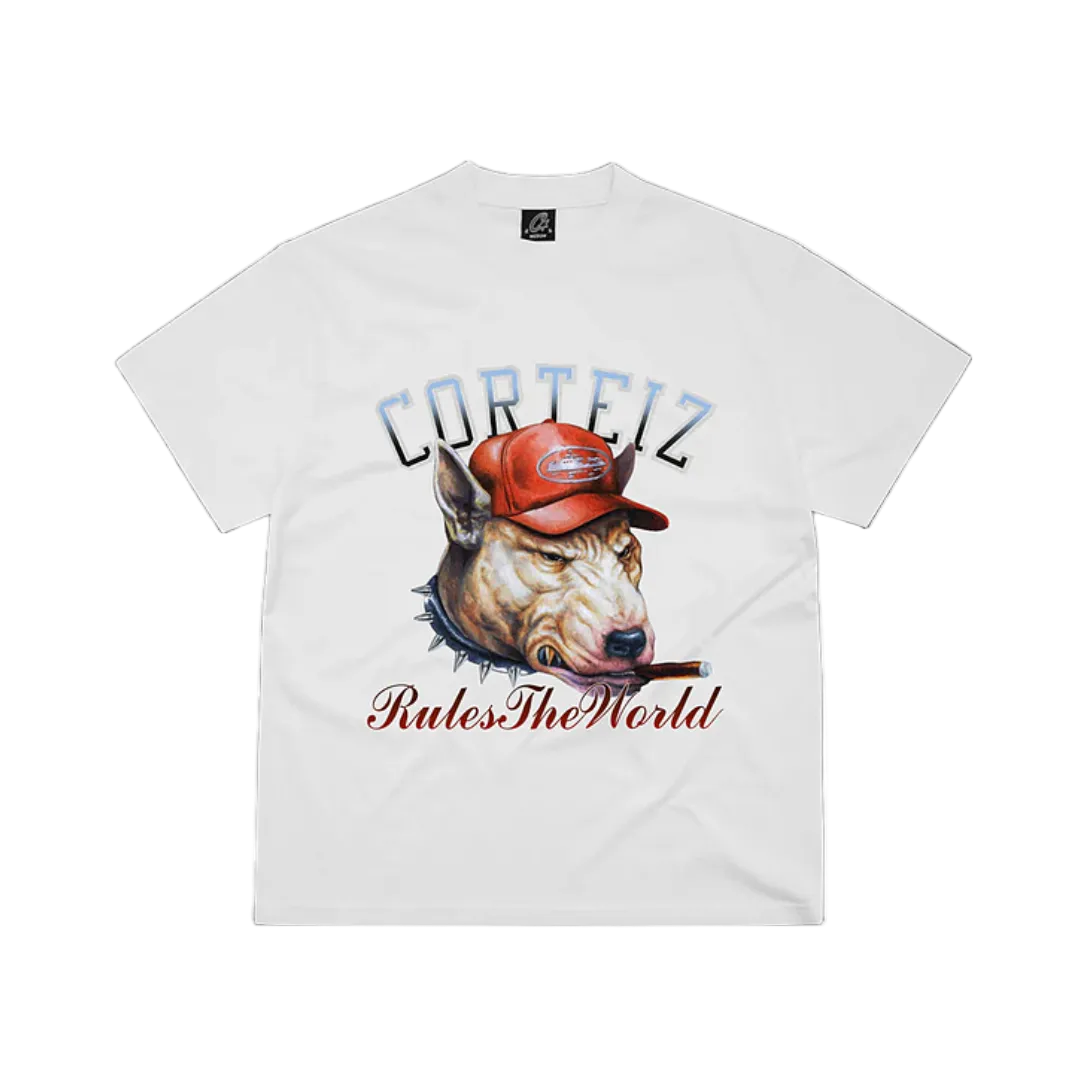 Corteiz Dog Pound White Tee
