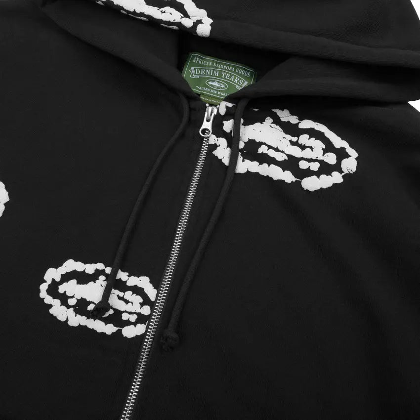 Denim Tears x Corteiz Zip Hoodie Black
