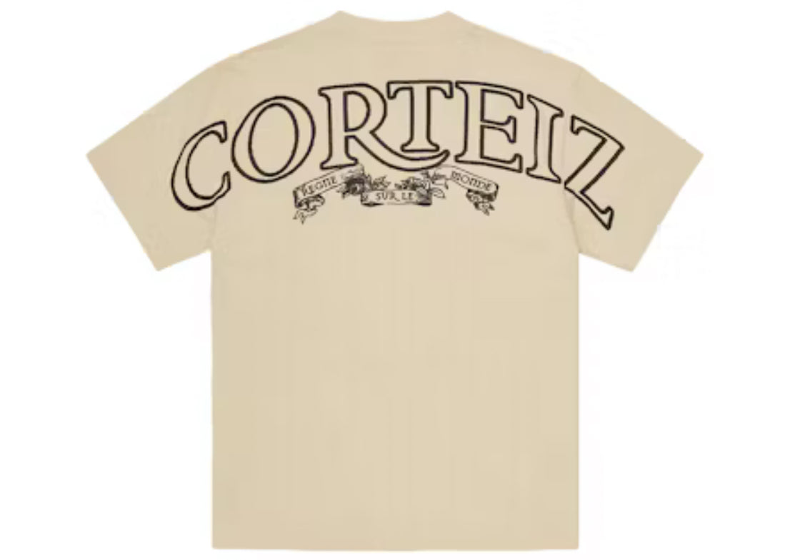 T Shirt Corteiz Big Logo Cream