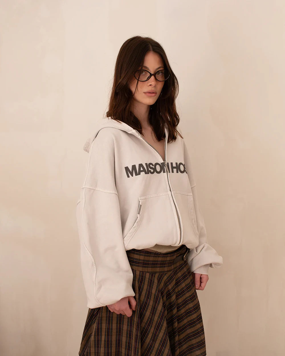 Host Erode Wave Zipped Hoodie Oreo