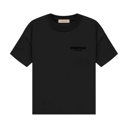 Essentials T Shirt Stretch Limo Black