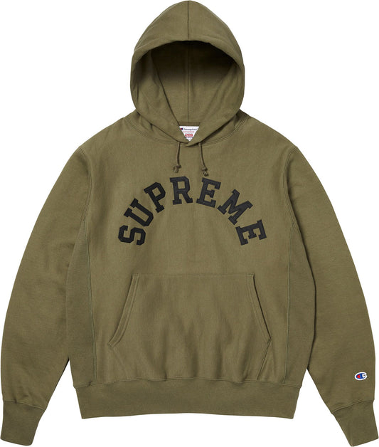 Supreme x Champion Hoodie Olive