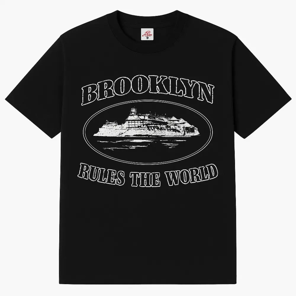 Corteiz Brooklyn Black Tee