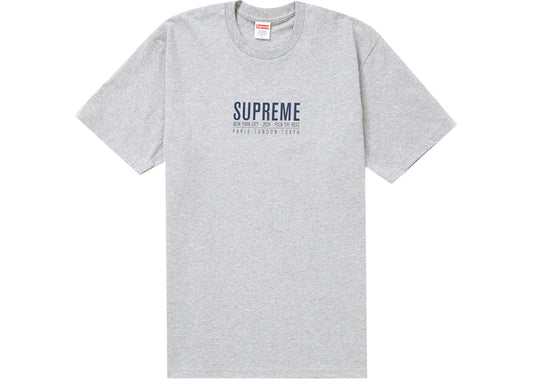 T Shirt Supreme Paris Grey