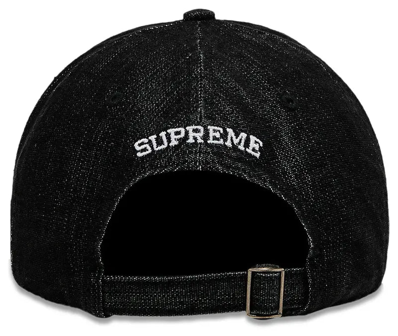 Supreme Cordura Denim S Logo 6-Panel Schwarz