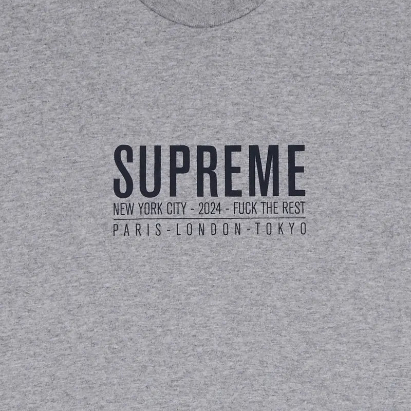 Supreme – T-Shirt „Paris“ in Grau