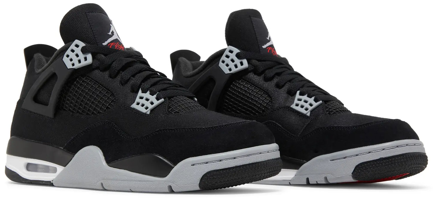 Jordan 4 Black Canvas
