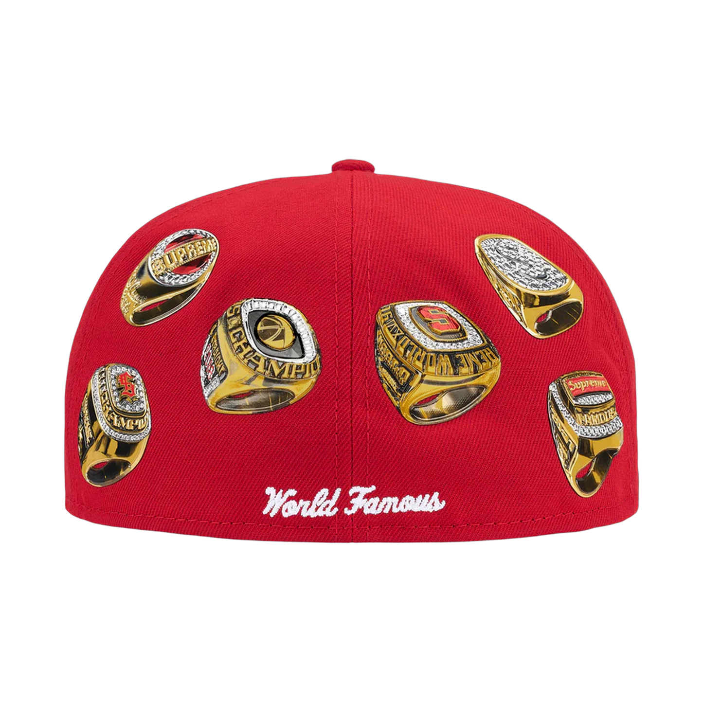 New Era 59FIFTY Supreme Rings Box Logo Red - red | Saturday Concept