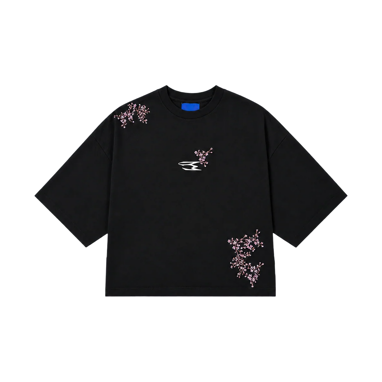 NoEmotions Blossom Tee Black - black, pink | Saturday Concept