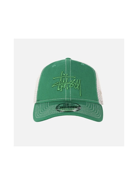 New Era Stussy Trucker Green