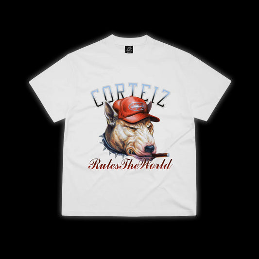 Corteiz Dog Pound White Tee