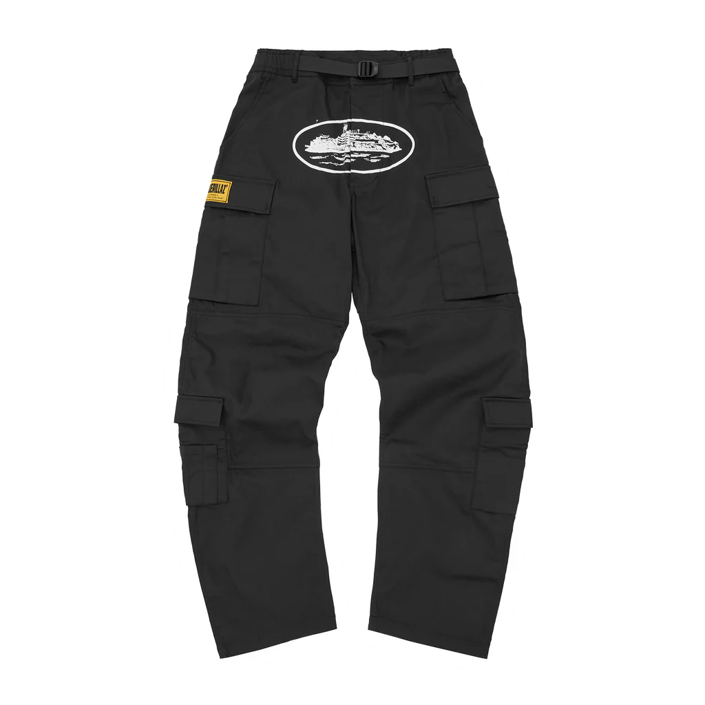 Corteiz Cargo Pants Black