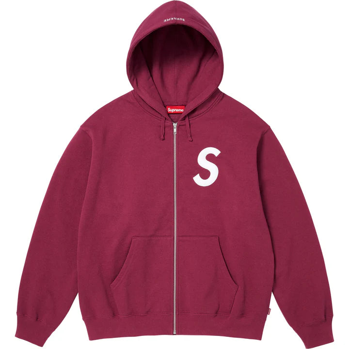 Supreme Bordeaux Zip Hoodie