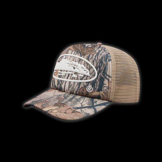 Corteiz Trucker Hat Forest Camo