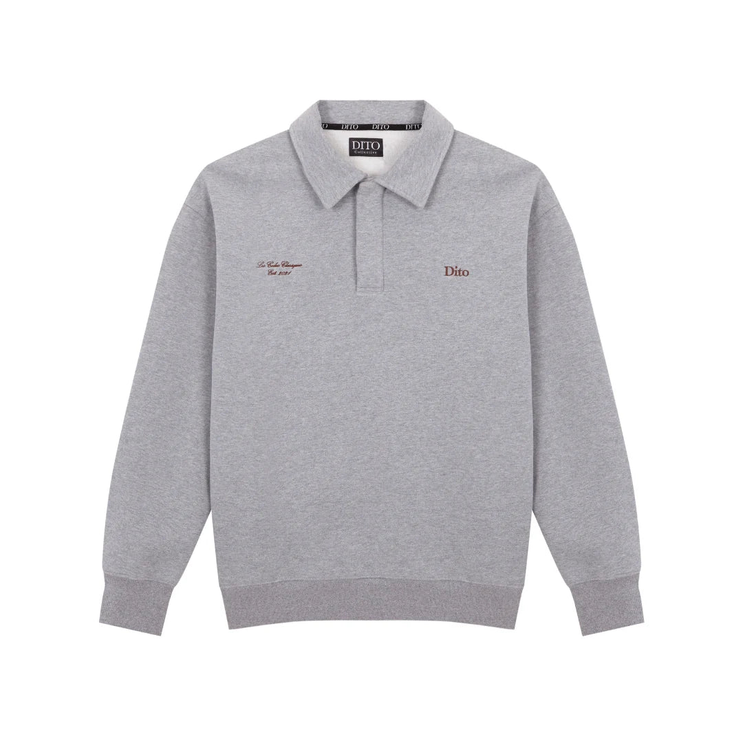Dito Marble Quarter Zip Grey