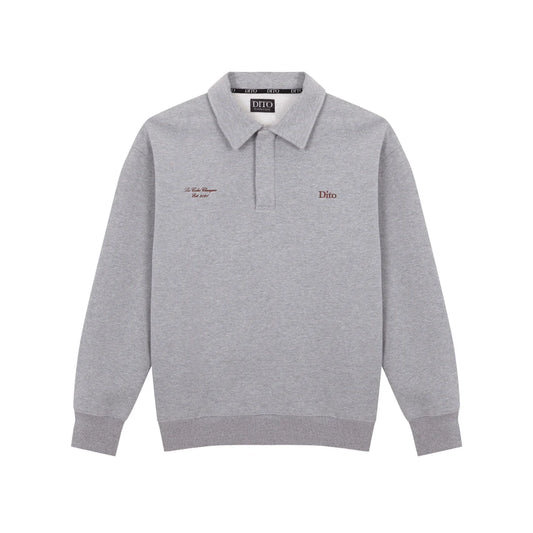 Dito Marble Quarter Zip Grey