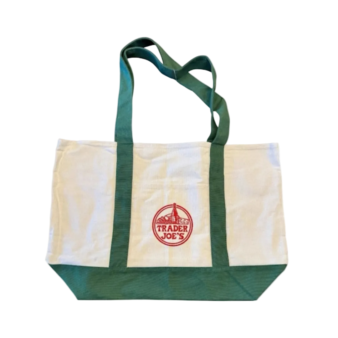 Trader Joe's Large Green Shopping Tote Bag