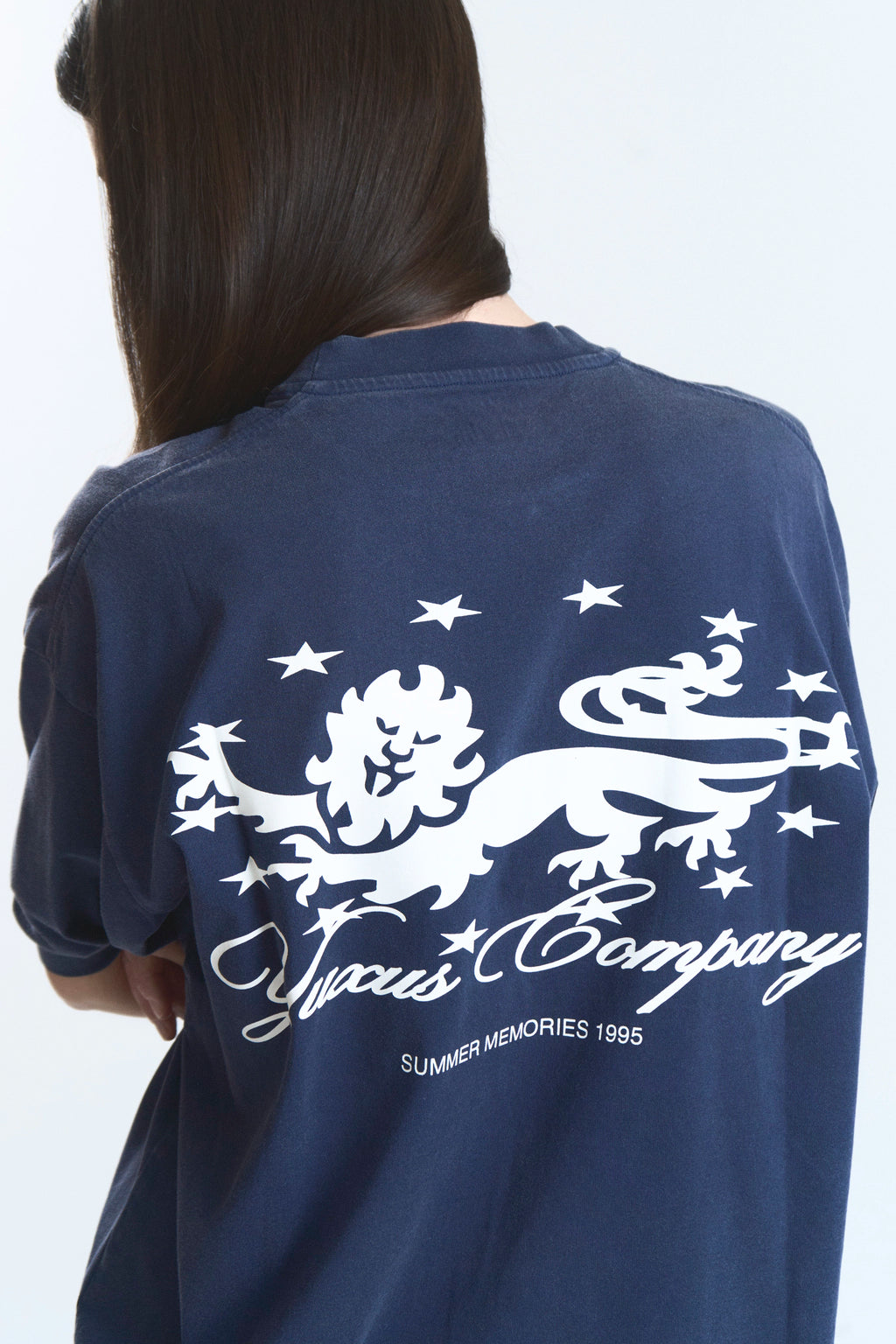 Yuxus Memories Kern Tee - navy, white | Saturday Concept