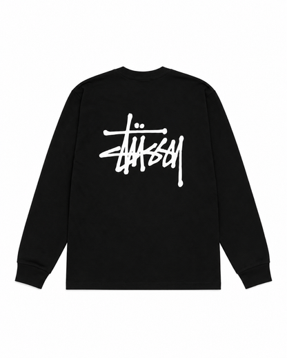Stussy Basic Black Long Sleeve