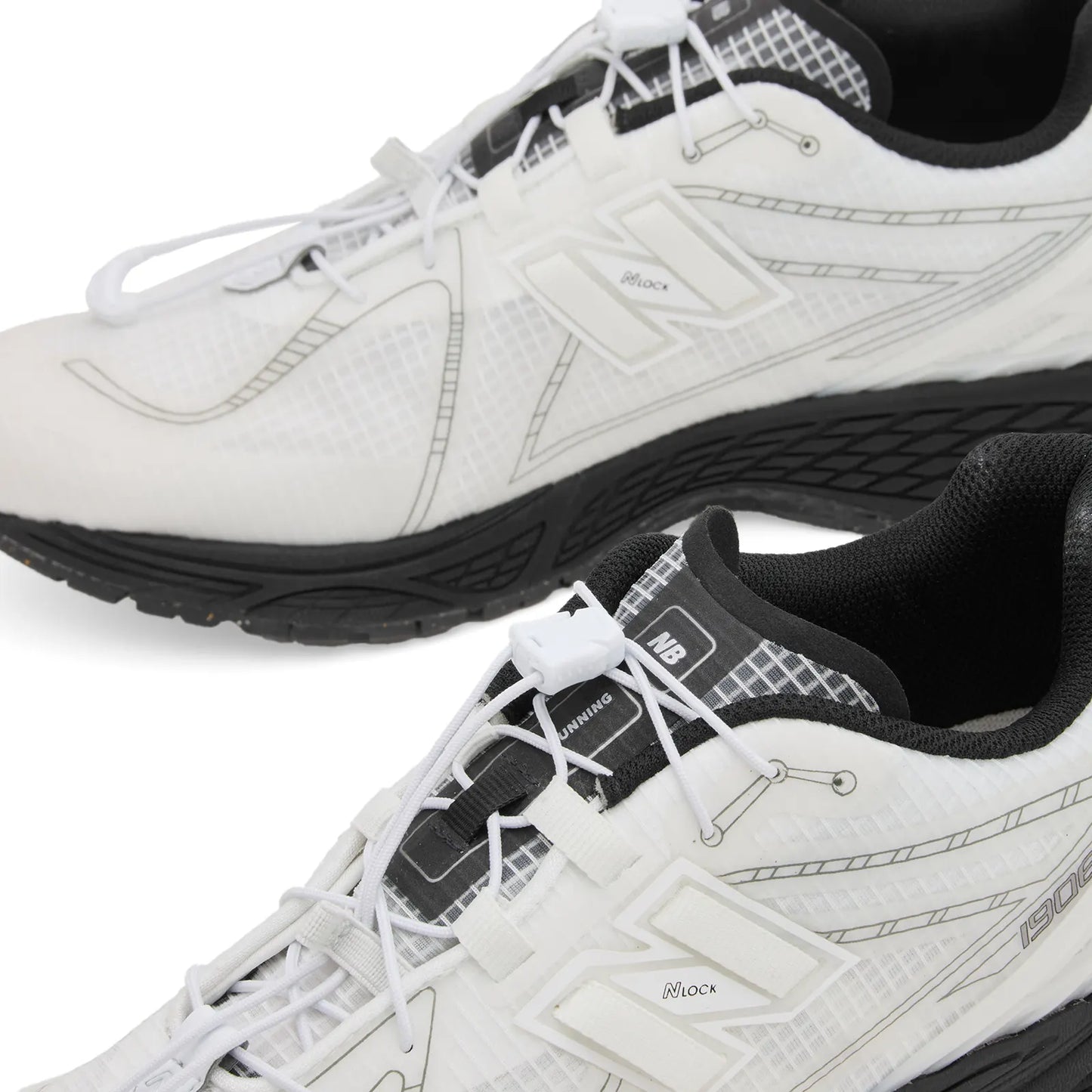 New Balance 1906r No Sew Pack White Black