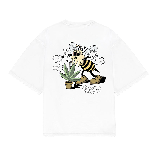 6ixt4our Bee Happy Tee White