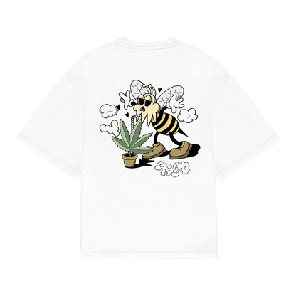 6ixt4our Bee Happy Tee White