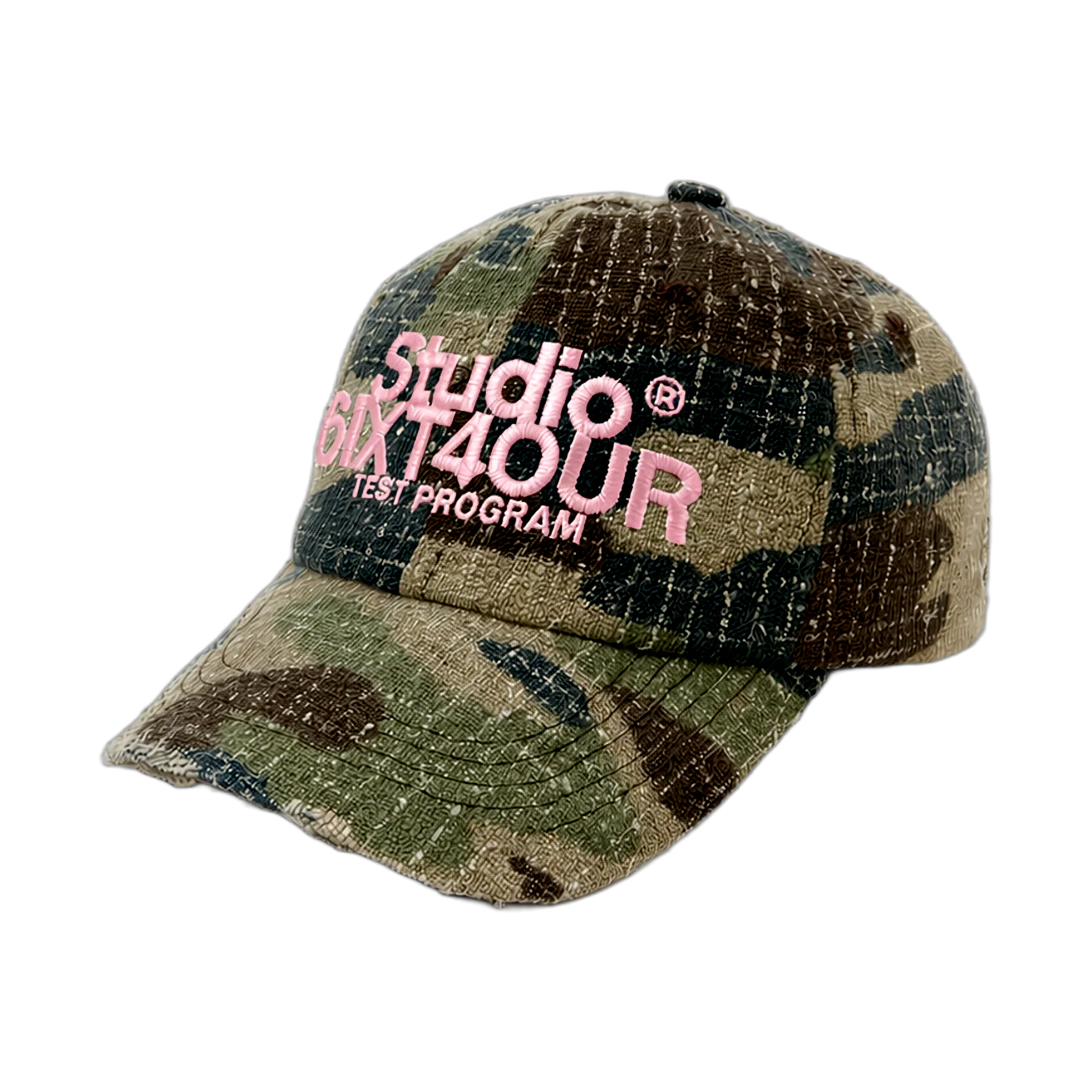 6ixt4our Camo Cap Pink - pink, brown | Saturday Concept