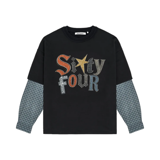 6ixt4our Sixty Star Long Sleeve Black