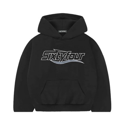 6ixt4our Basic Black Hoodie