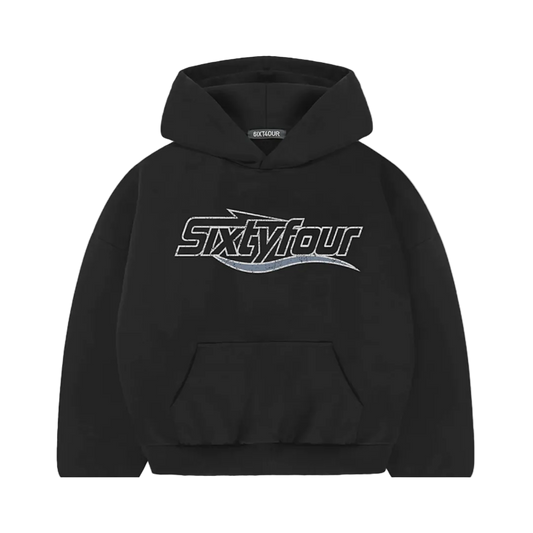 6ixt4our Basic Black Hoodie