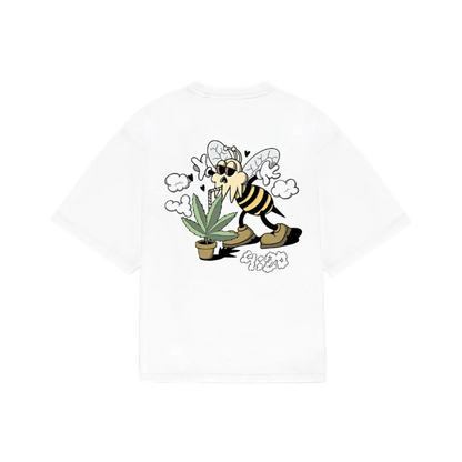 6ixt4our Bee Happy Tee White