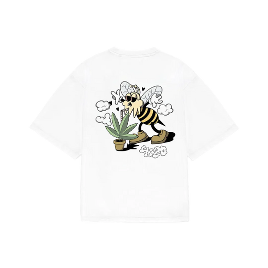 6ixt4our Bee Happy Tee White