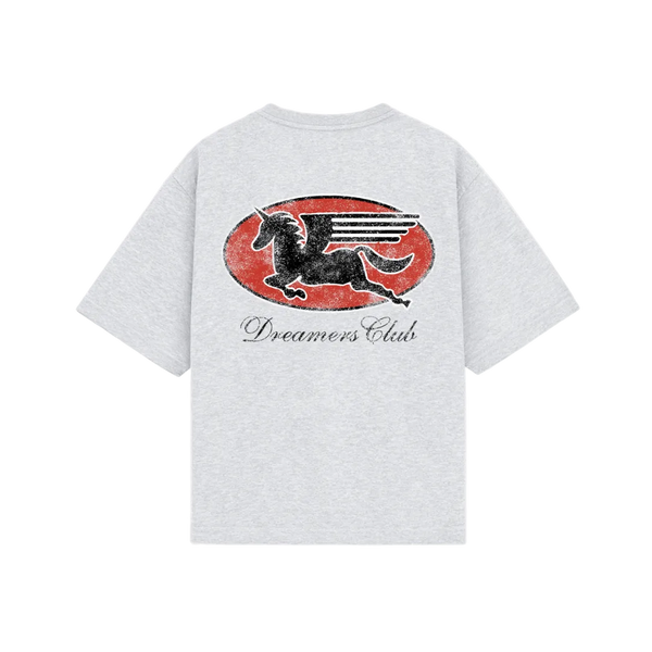 6ixt4our Dreamers Patches Tee Grey