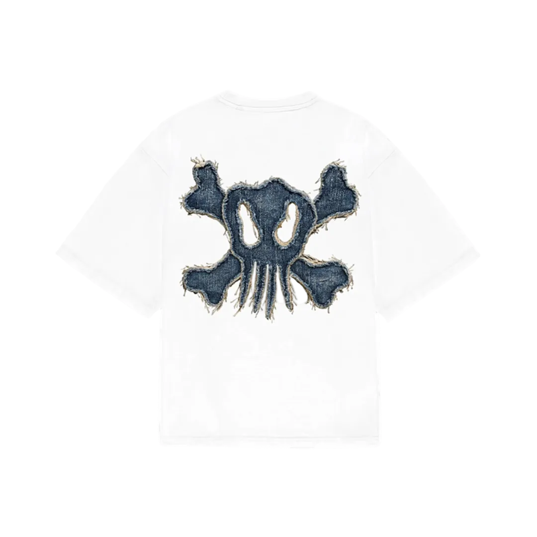 6ixt4our Jeans Totenkopf-T-Shirt