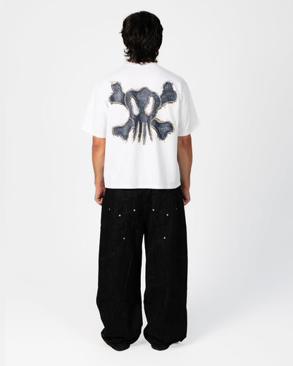 6ixt4our Jeans Totenkopf-T-Shirt