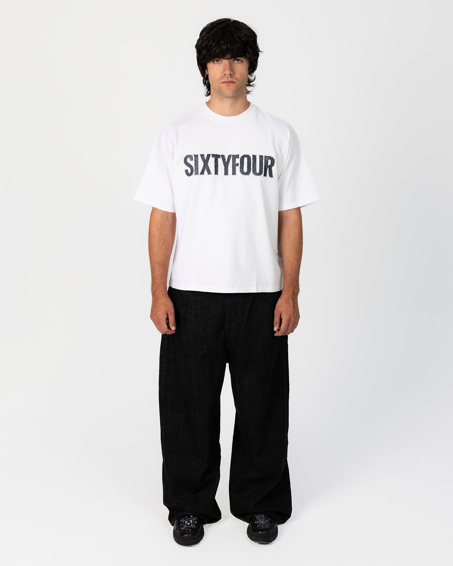 6ixt4our Jeans Totenkopf-T-Shirt