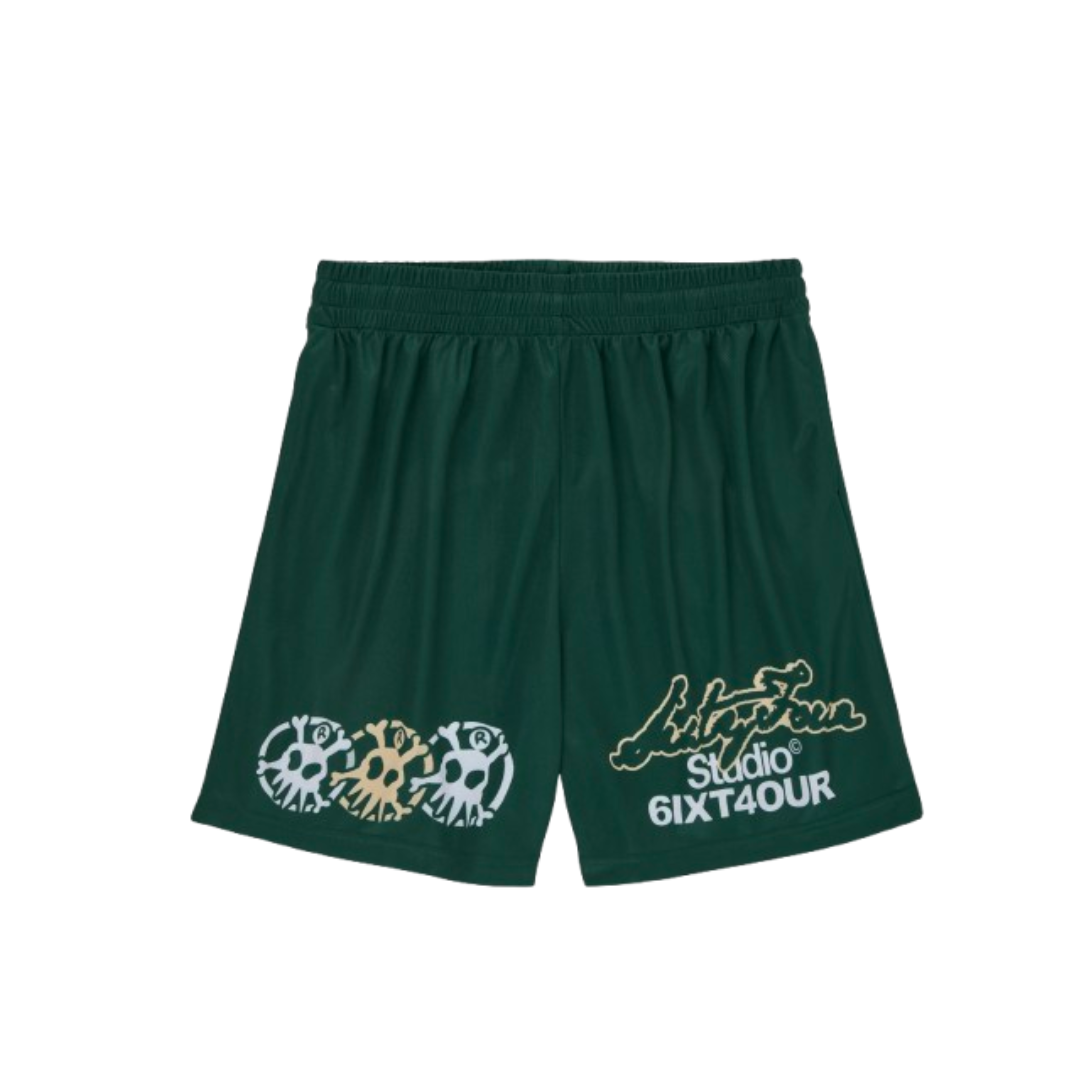 6ixt4our Mess Green Short