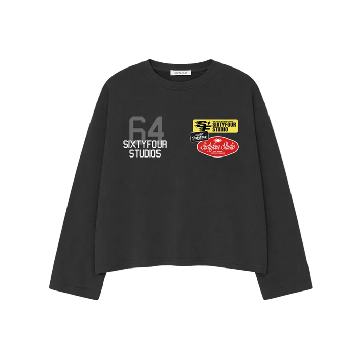 6ixt4our Patch Long Sleeve Black