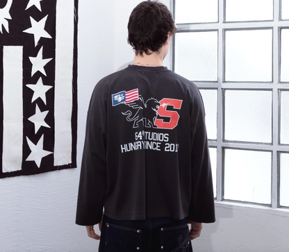 6ixt4our Patch Long Sleeve Black
