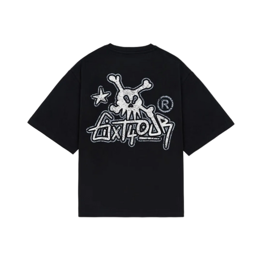 6ixt4our Skull Tag Tee