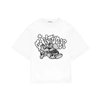 6ixt4our The Trumpet Tee White