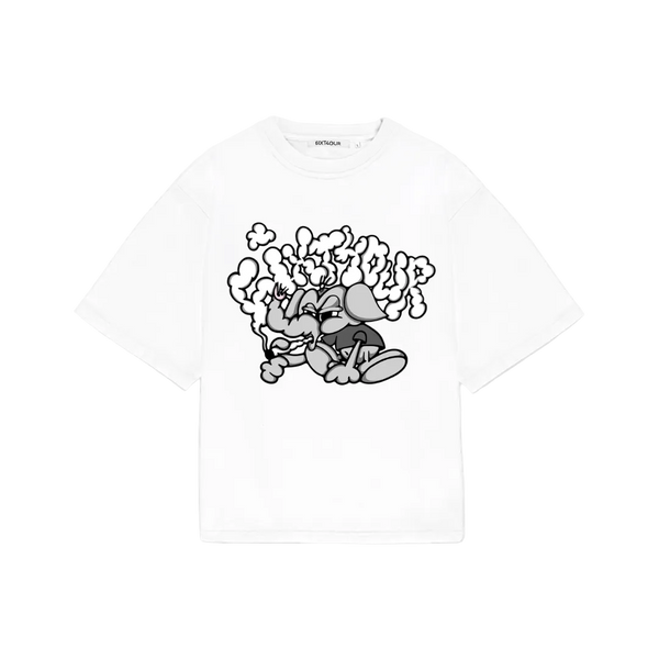 6ixt4our The Trumpet Tee White