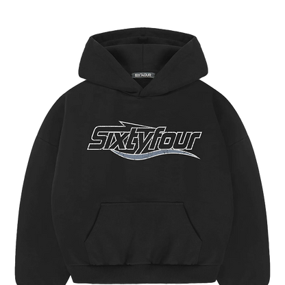 6ixt4our Basic Black Hoodie