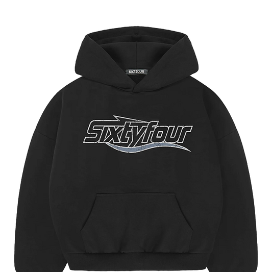 6ixt4our Basic Black Hoodie
