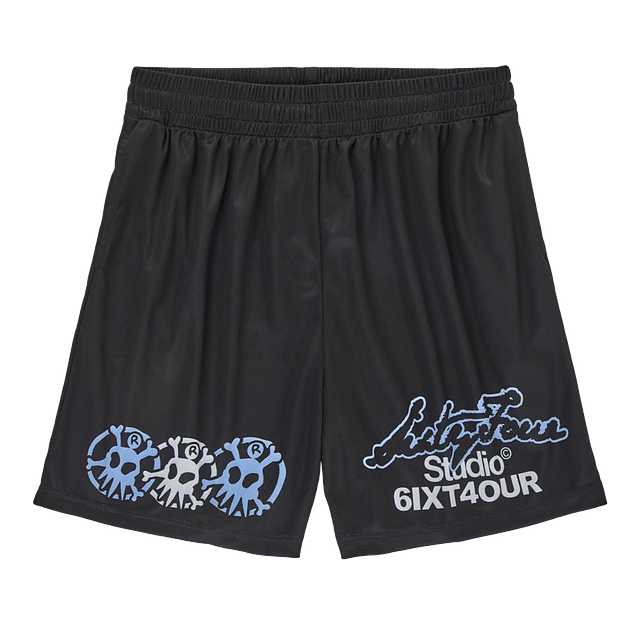6ixt4our Mess Black Short