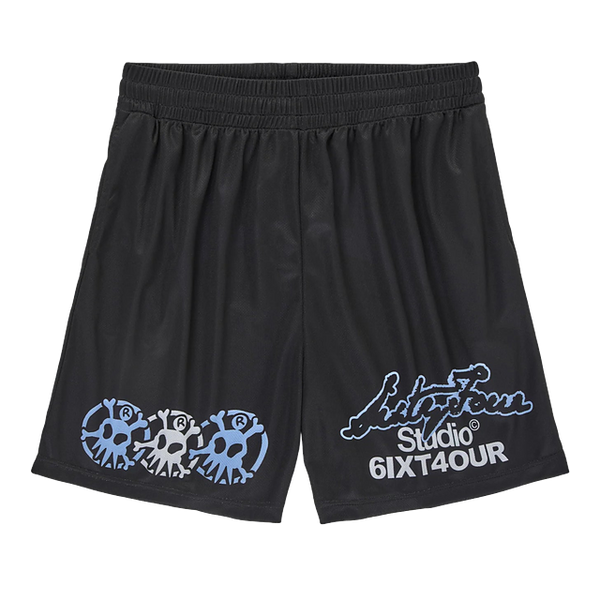 6ixt4our Mess Black Short