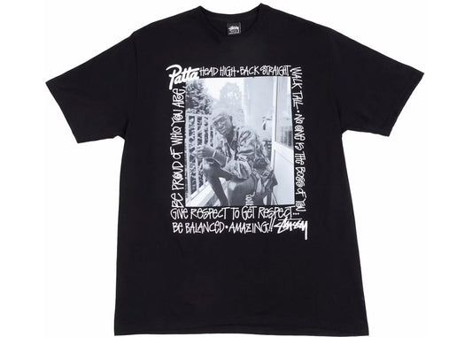Patta x Stussy T-Shirt Schwarz